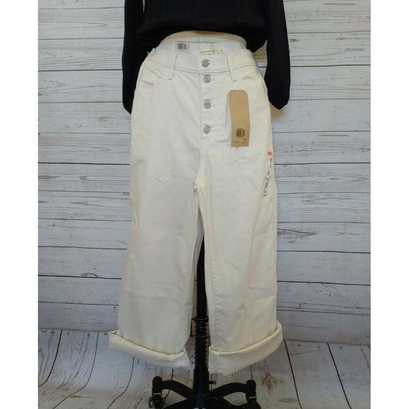 ❤️SOLD❤️Levi's Women's Mile High Cropped Wide Leg - Picture 3 of 12